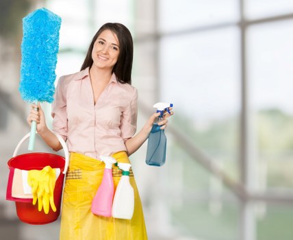 Move in cleaning in a bright newly prepared home