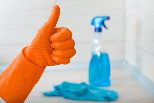 Daily cleaning checklist and supplies for consistent property upkeep